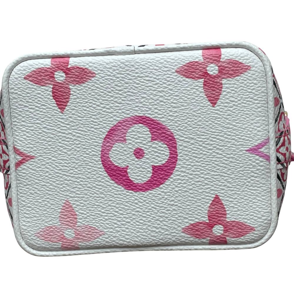 Louis Vuitton Noe Handbag Nano By The Pool Monogram Watercolor Pink White - Picture 6 of 10